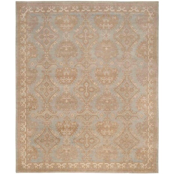 Safavieh 9 x 12 ft. Sivas Rectangle Hand Knotted Rug Light Blue & Ivory SVS170A-9 - main